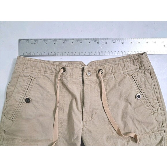LL Bean Cargo Trail Roll Up Leg Pants Womens Size 4 Favorite Fit Hiking Stretch - Picture 8 of 11